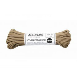 USA Made 550 Type III Commercial Paracord- 100 Feet-COYOTE BROWN
