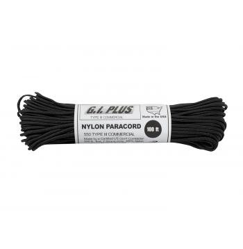 USA Made 550 Type III Commercial Paracord- 100 Feet-BLACK
