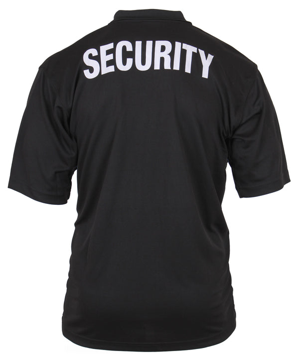 Moisture Wicking Security Polo Shirt- Black or White