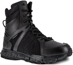 TRAILGRIP TACTICAL - RB3455 Men's 8" Tactical Waterproof Insulated Boot with Side Zipper - Black