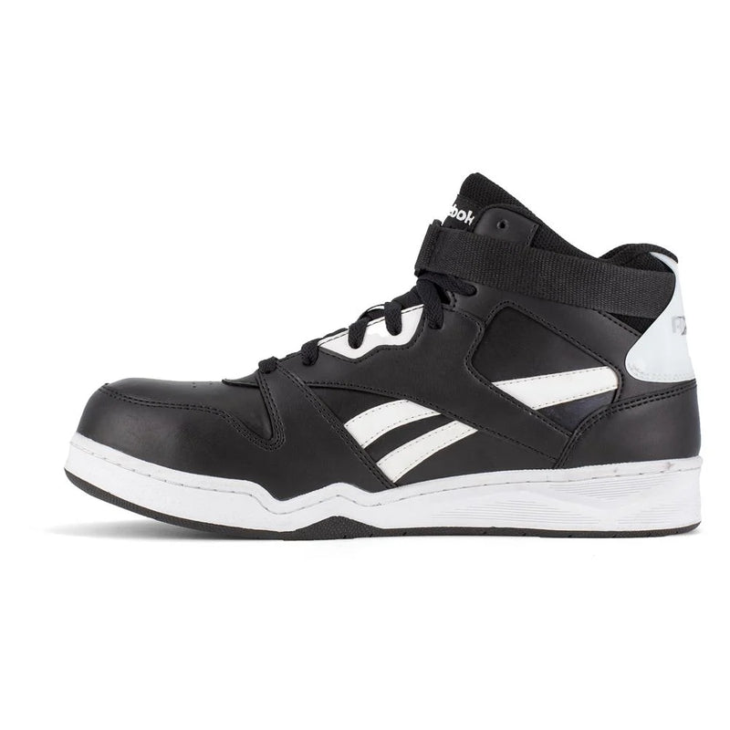 BB4500 WORK - RB4194 Men's High Top Work Sneaker - Black and White
