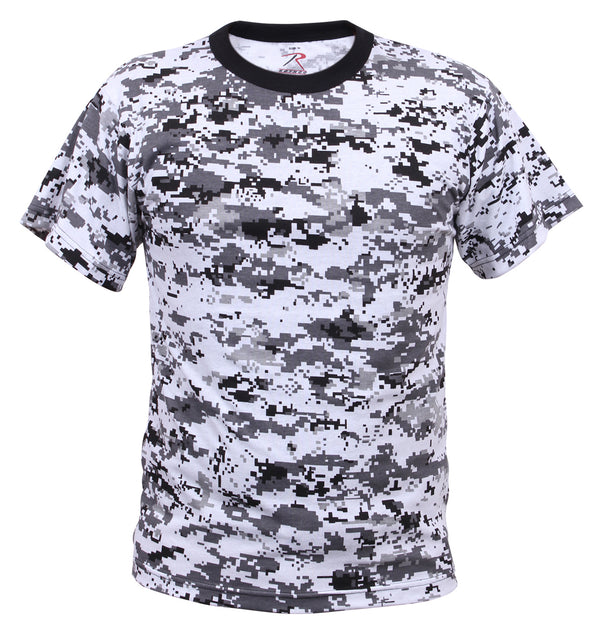 Urban Digital Camouflage Short Sleeve Tee Shirts
