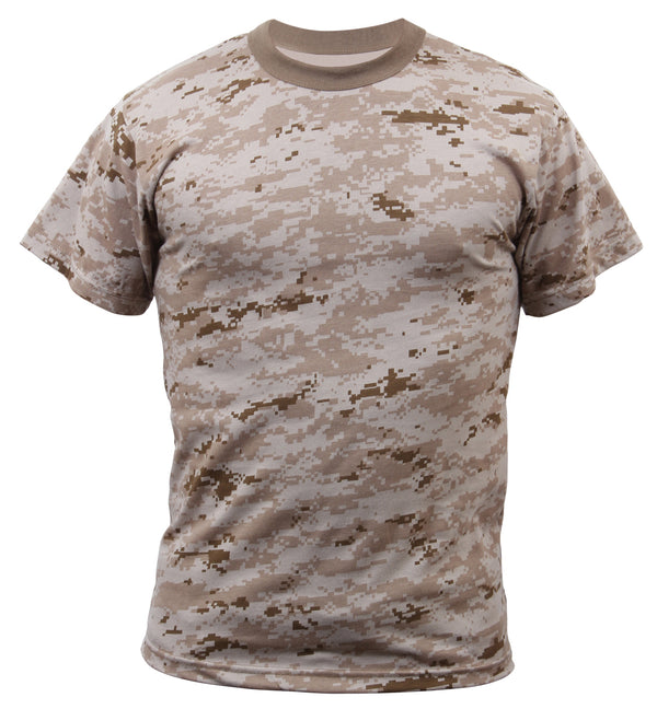 Digital Camouflage Short Sleeve Tee Shirts