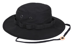 Boonie Hat Black  -100% Rip-Stop or Poly/Cotton Blend