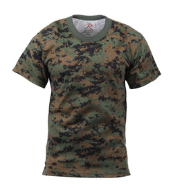 Woodland USMC Digital Camouflage Short Sleeve Tee Shirts