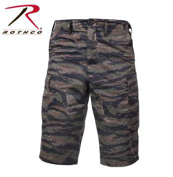X-Long Fatigue Shorts- Tiger Stripe Camouflage