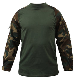 NYCO FR Fire Retardant Combat Shirt- Woodland Camo