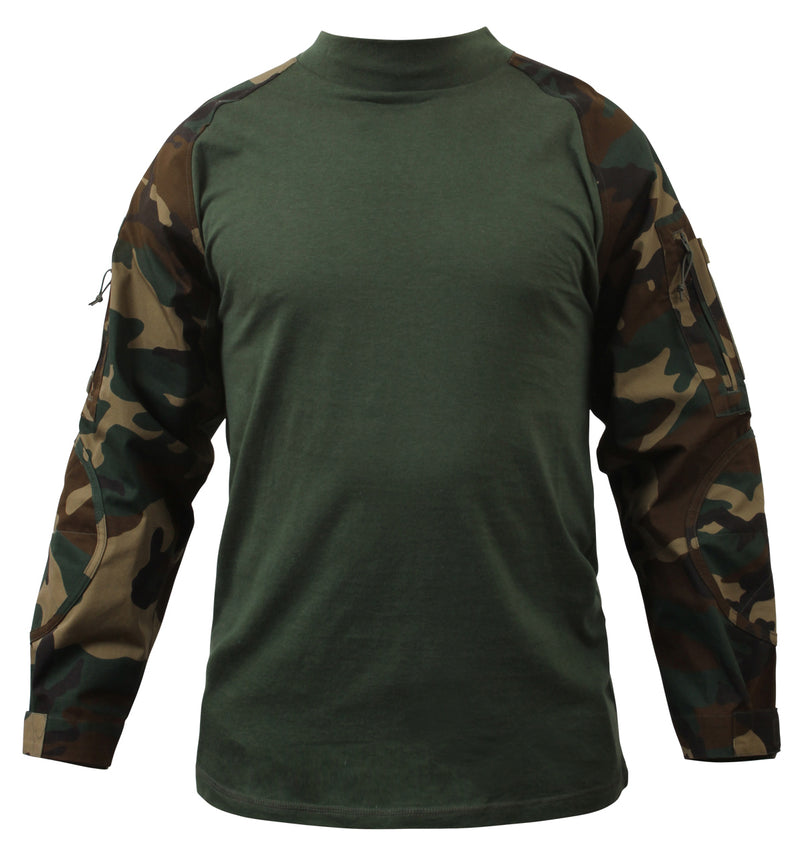 NYCO FR Fire Retardant Combat Shirt- Woodland Camo