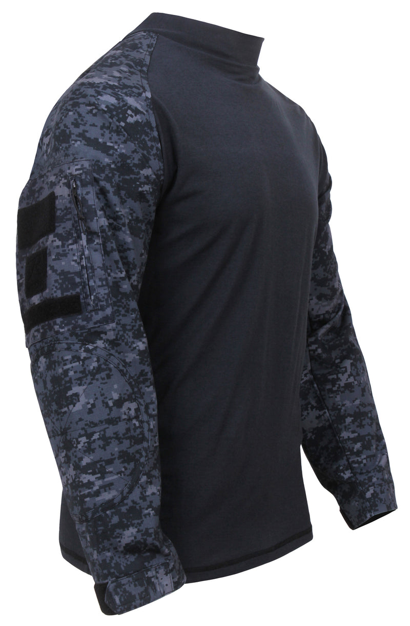 Rothco - Military Nyco FR Fire Retardant Midnight Digital Camo Combat Shirt