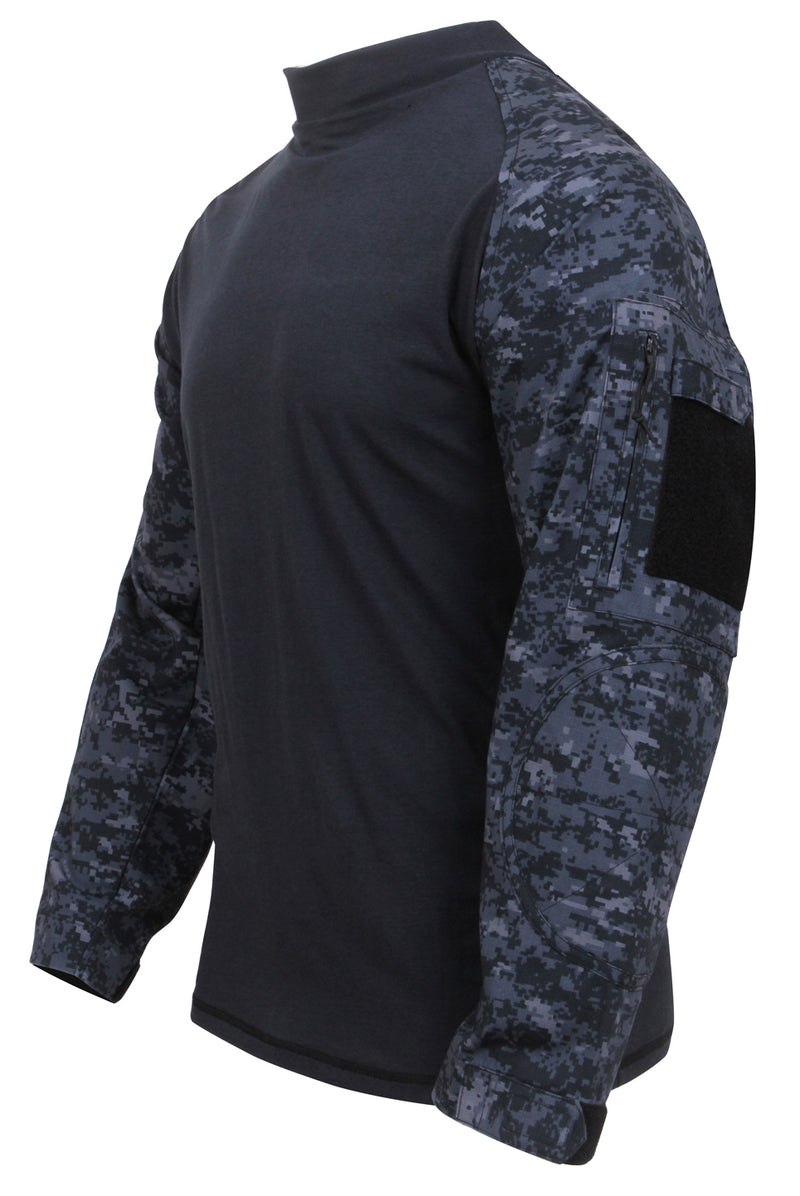 FR Fire Retardant Combat Shirt- Midnight Digital Camo