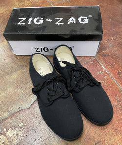 ZIG ZAG Black with Black Sole Lace up.