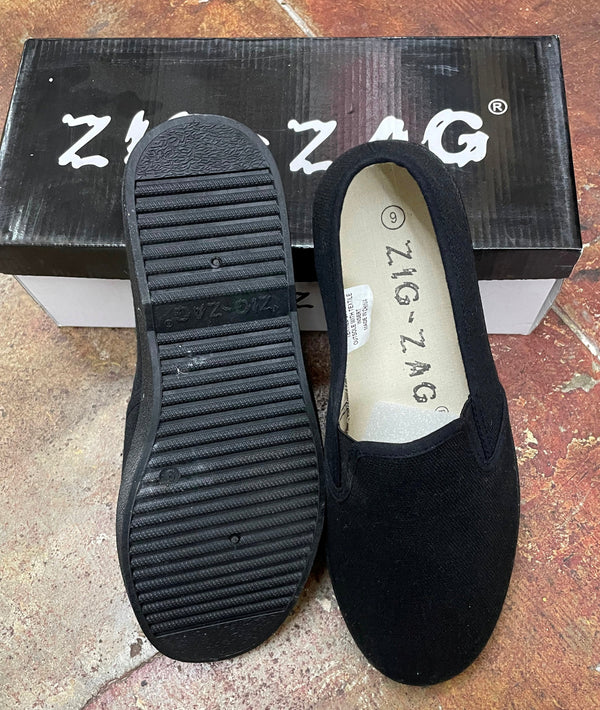 Zig Zag® Wino Shoes-Black Lace-Up - White Sole- 7211