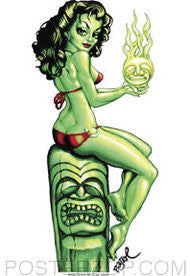 Big Toe Green Goddess Sticker