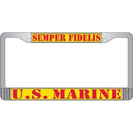 Auto License Plate Frames- Semper Fidelis