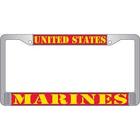 Auto License Plate Frames- Marines