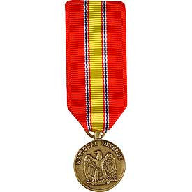 Medal, Mini-Medal, Ribbon- National Defense