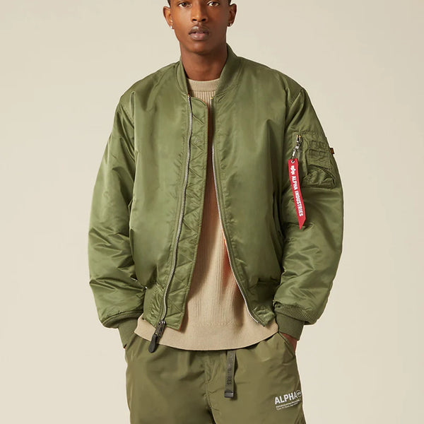 Alpha industries top olive bomber