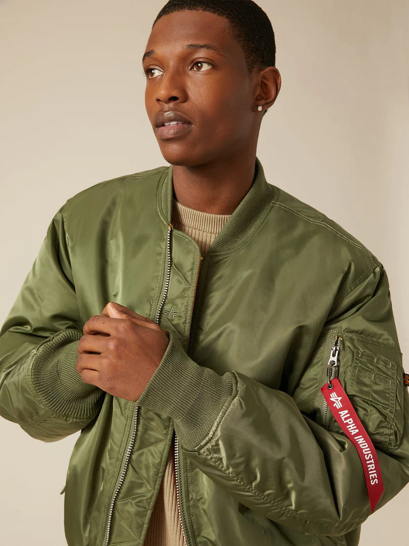 Alpha MA1 Flight Jacket-Sage goes never – The Green- out sty Classic Guy Surplus of This