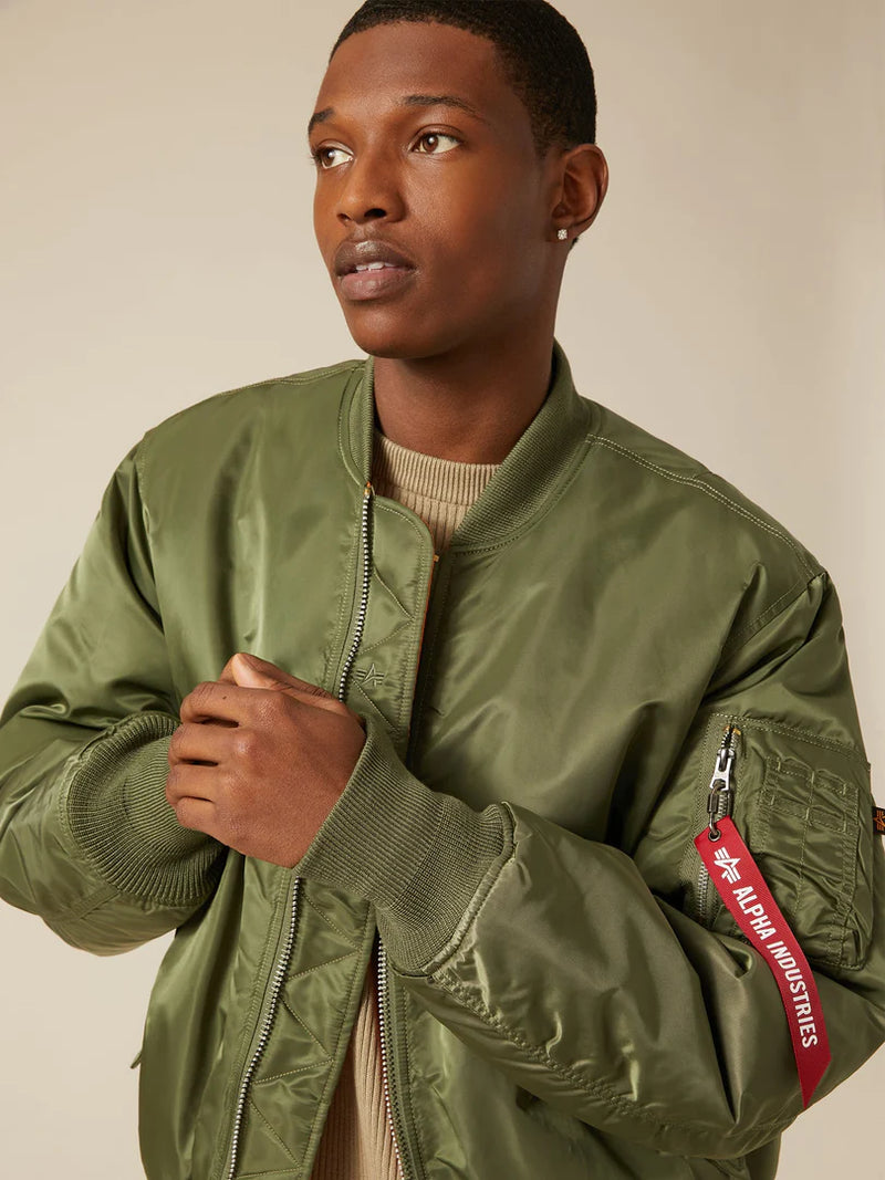 Alpha MA1 Flight Jacket-Sage Green- This Classic never goes out of