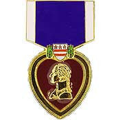 Mini Medal Pin- Purple Heart