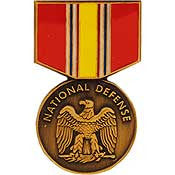 Mini Medal Pin- National Defense
