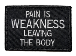 HOOK & LOOP- PAIN IS WEAKNESS