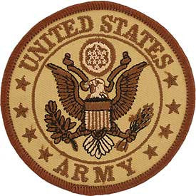 Army Logo Patch - 3" Desert