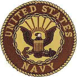 Navy Logo Patch - 3" Desert