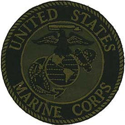 Marines Logo Patch - 3" Subdued -FREE SHIPPING