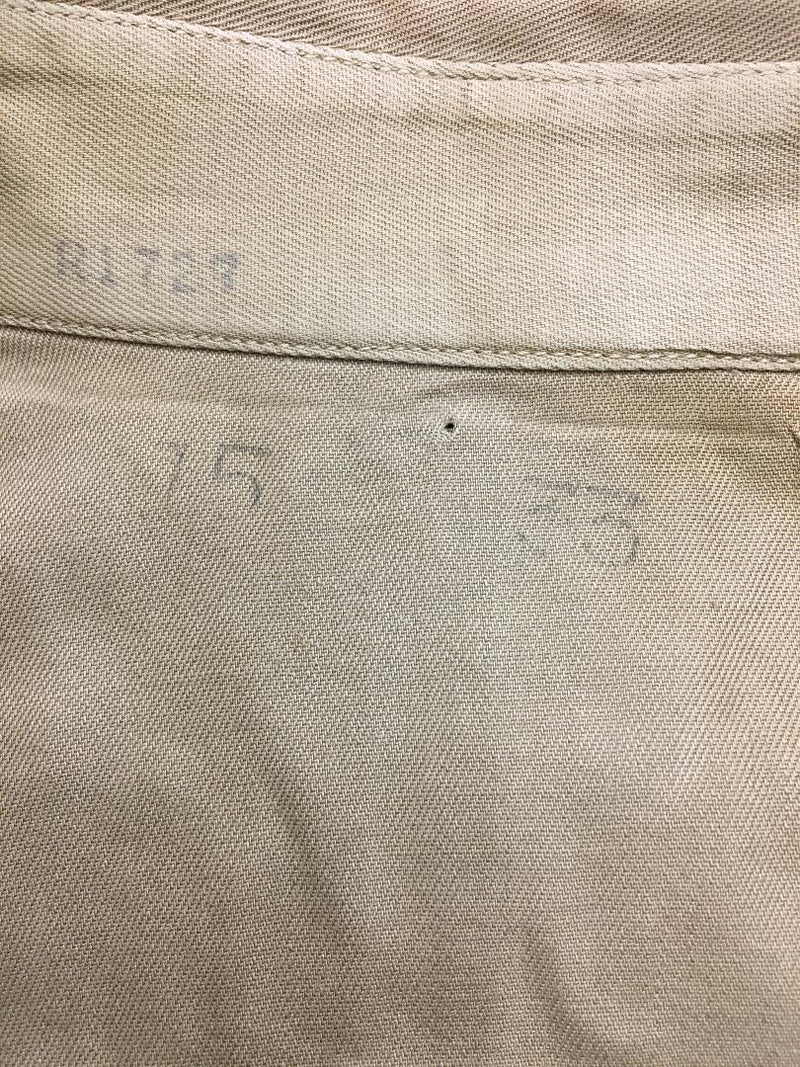 WWII Khaki Army Shirt- 15/33 (Medium)