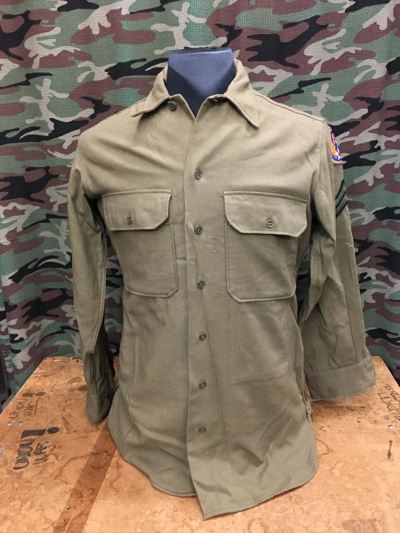 WWII Wool Army Shirt- 15/32 (Medium)