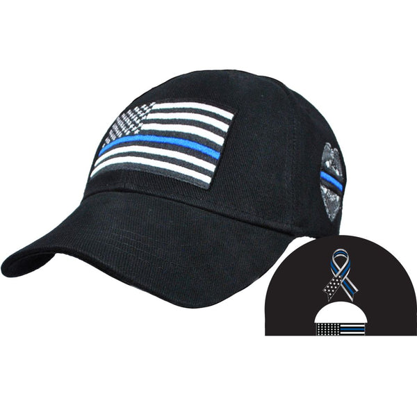 Police - Thin Blue Line- Embroidered Cap