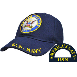 US Navy Logo Embroidered Cap