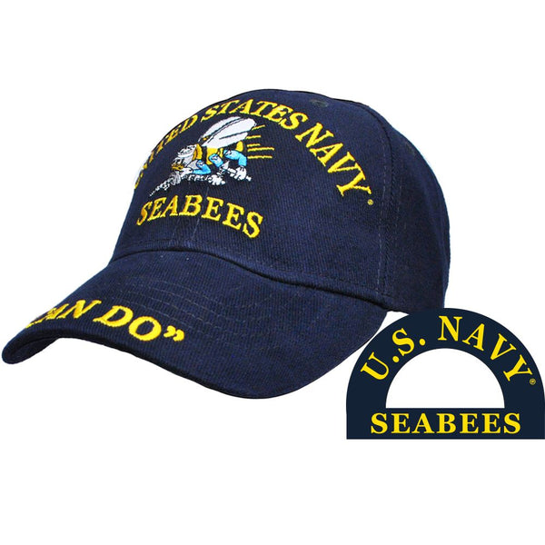 US Navy Seabees Logo Embroidered Cap