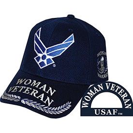 USAF Woman Veteran Embroidered Cap
