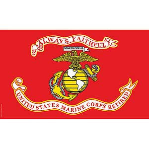 United States Marine Corps Retired Flag-3' x 5'