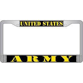Auto License Plate Frames- ARMY