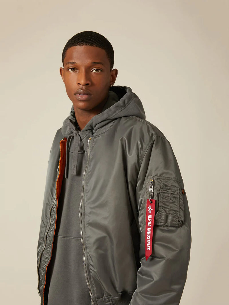 Alpha MA1 Flight Jacket-Gun Metal- This Classic never goes out of