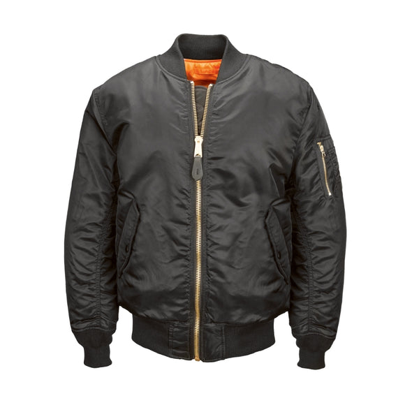 Alpha MA1 Flight Jacket- Black-   This Classic never goes out of style!
