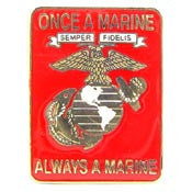 U.S. Marine Corp-Once a Marine Always a Marine Pin
