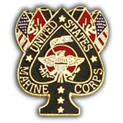 U.S. Marine Corps Spade and Flag Pin