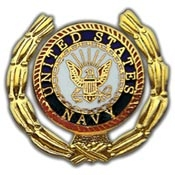 U.S. Navy Logo Wreath Pin
