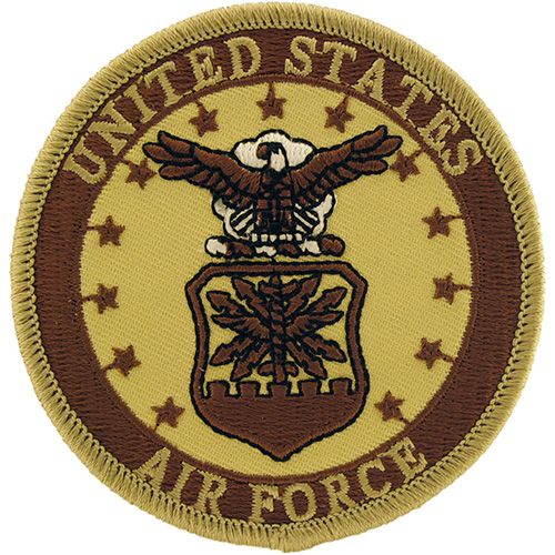 Air Force Logo Patch - 3" Desert