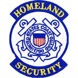 Coast Guard Logo Patch - 3" Homeland Security -FREE SHIPPING