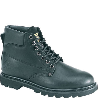 Work Zone 6" Oil Full Grain Leather Work Boot-Plain or Steel Toe